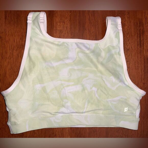 Peloton Cadent Racerback Sports Bra Activewear Gym Running pistachio Green Sz L - Picture 5 of 7